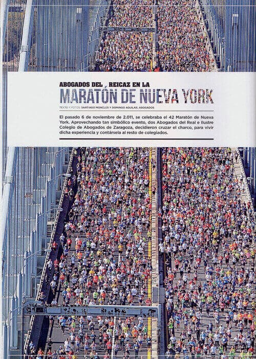 Abogados del REICAZ en la MARATON DE NUEVA YORK