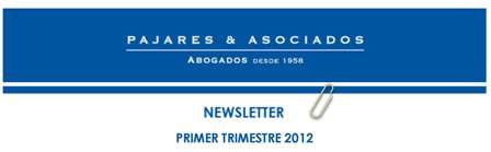 NEWSLETTER PRIMER TRIMESTRE 2012