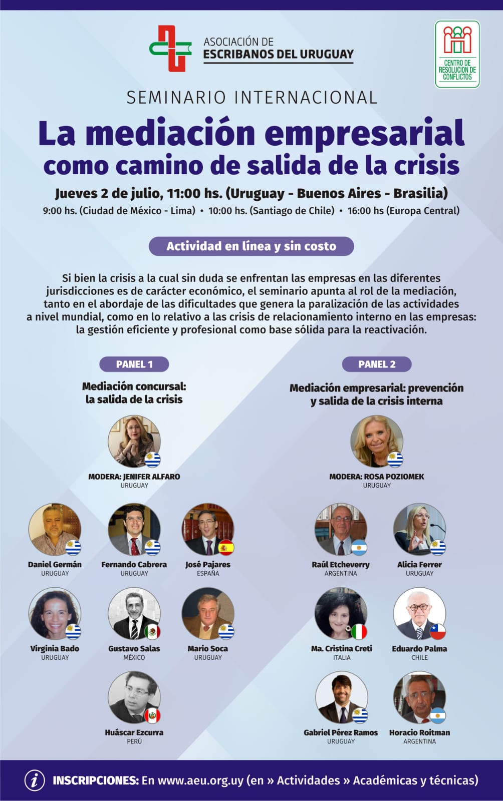 D. José Pajares speaker at the Webinar: Business mediation as a way out of the crisis