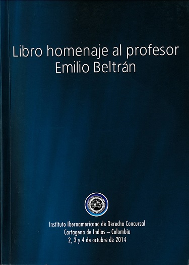 Libro homenaje al profesor Emilio Beltrán